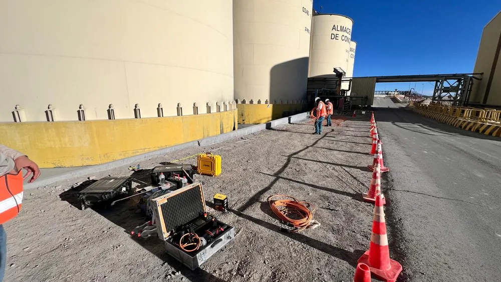 Tomografía de resistividad eléctrica en una instalación industrial