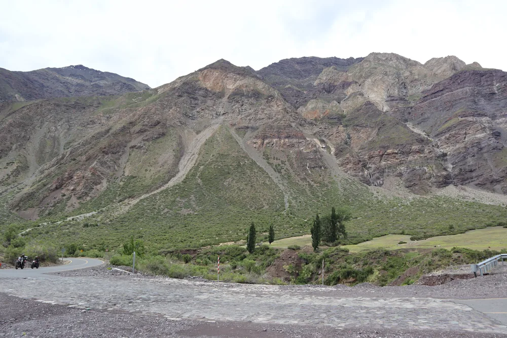 Ladera montañosa evaluada para remociones en masa